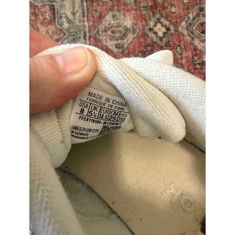 Reebok Royal Glide Womens White Beige Suede Gum‎ Sole Sneakers Size 8 FFC0119598 - Picture 6 of 6